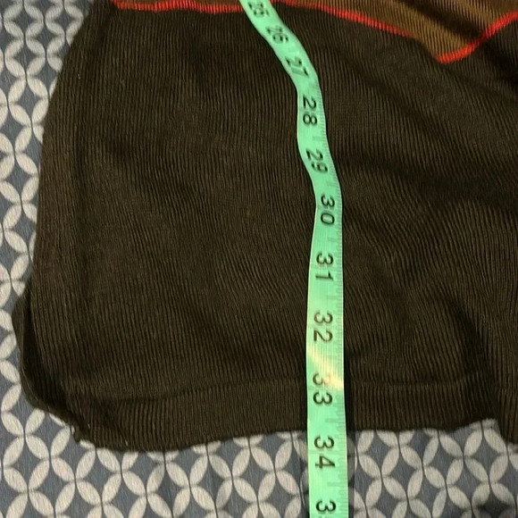 HP🎉Thyme Maternity color block scalloped Sweater Dress Sz L - Picture 6 of 11